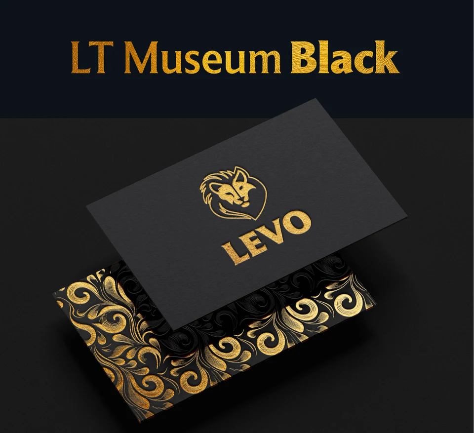 LT Museum Black typeface specimen